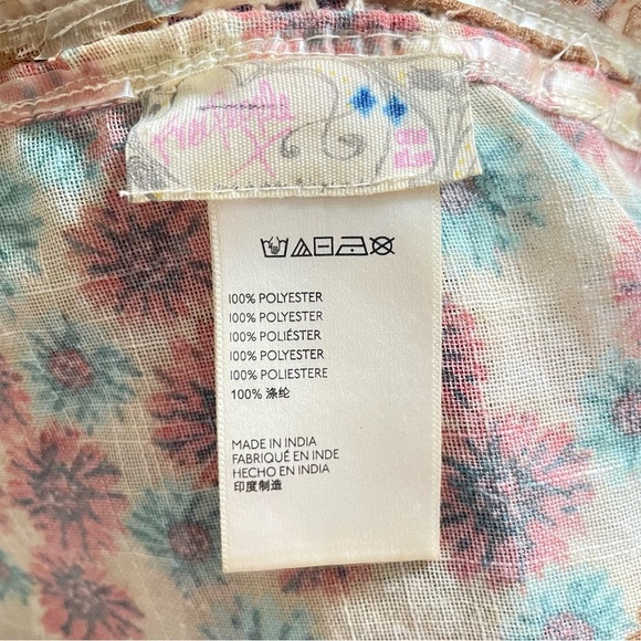 Free People Sweet Emotion Floral Ruffle Kimono One Size 26806 - Picture 8 of 10